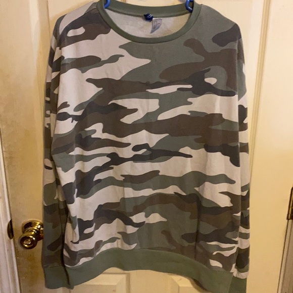 Divided Other - Camo Crewneck Sweatshirt